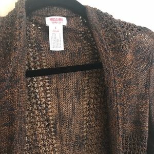Brown and Black Sweater Shrug